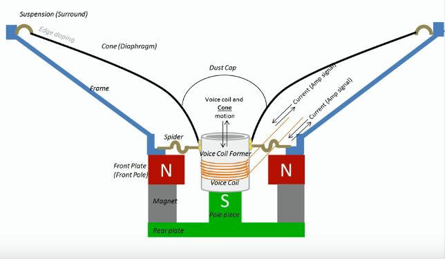 Parts of the speaker driver