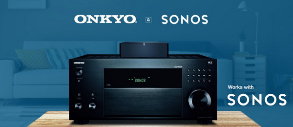 Select Onkyo and Pioneer Elite AVRs are compatible with SONOS wireless speakers