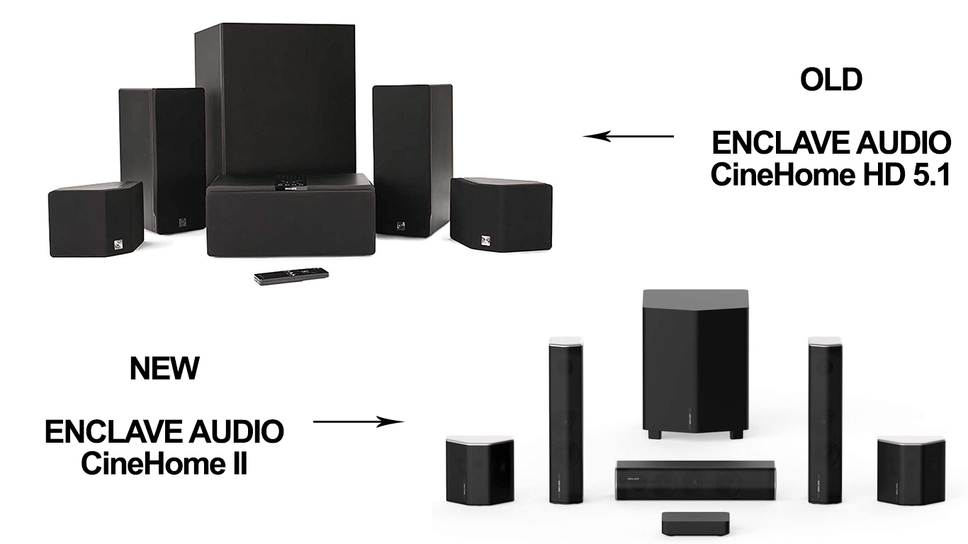 Old vs New Enclave Audio CineHome 